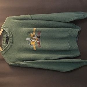 Vintage Structure "Y2K Mason Spellout" Embroidered Sweater (L)